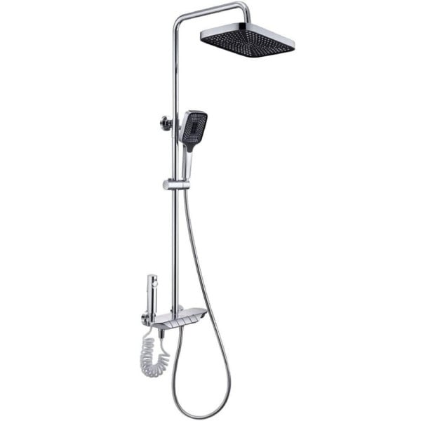 SET SALISCENDI BAGNO COLONNA DOCCIA RUBINETTO SOFFIONE DOCCETTA BIDET