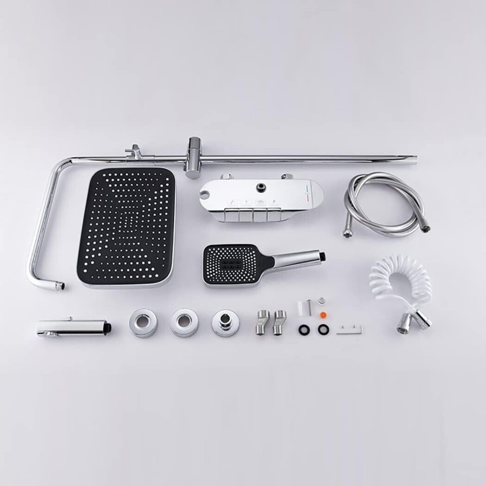 SET SALISCENDI BAGNO COLONNA DOCCIA RUBINETTO SOFFIONE DOCCETTA BIDET