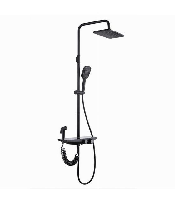 SET SALISCENDI COLONNA DOCCIA BAGNO SOFFIONE DOCCETTA BIDET RUBINETTO