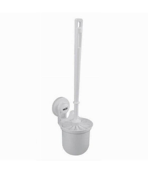 PORTA SCOPINO WC A PARETE VENTOSA SCOPINO BIANCO ACCESSORI BAGNO 59548