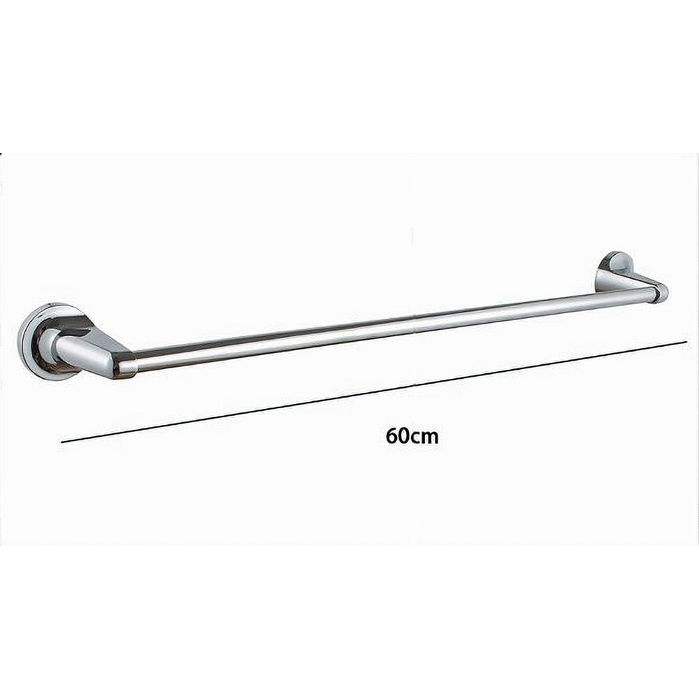 PORTA ASCIUGAMANO CROMATO 60 CM MANIGLIONE A PARETE BAGNO 79813