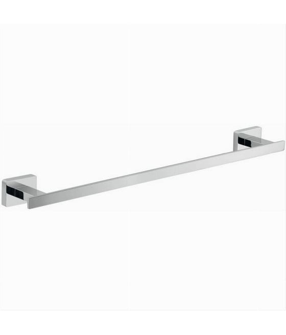 PORTASCIUGAMANO ACCIAIO FISSAGGIO PARETE ARREDO BAGNO CUBO 60CM 87212