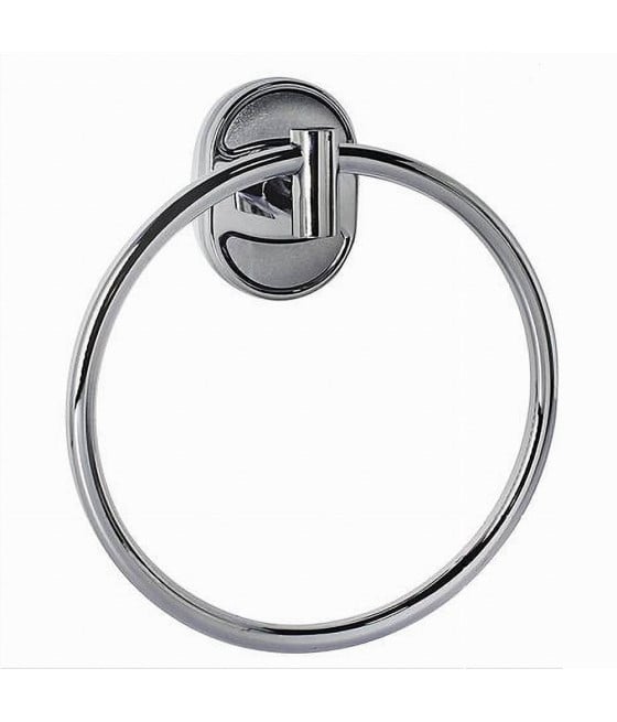 ANELLO CERCHIO PORTA ASCIUGAMANO MODERNO FISSAGGI A PARETE BAGNO 52015