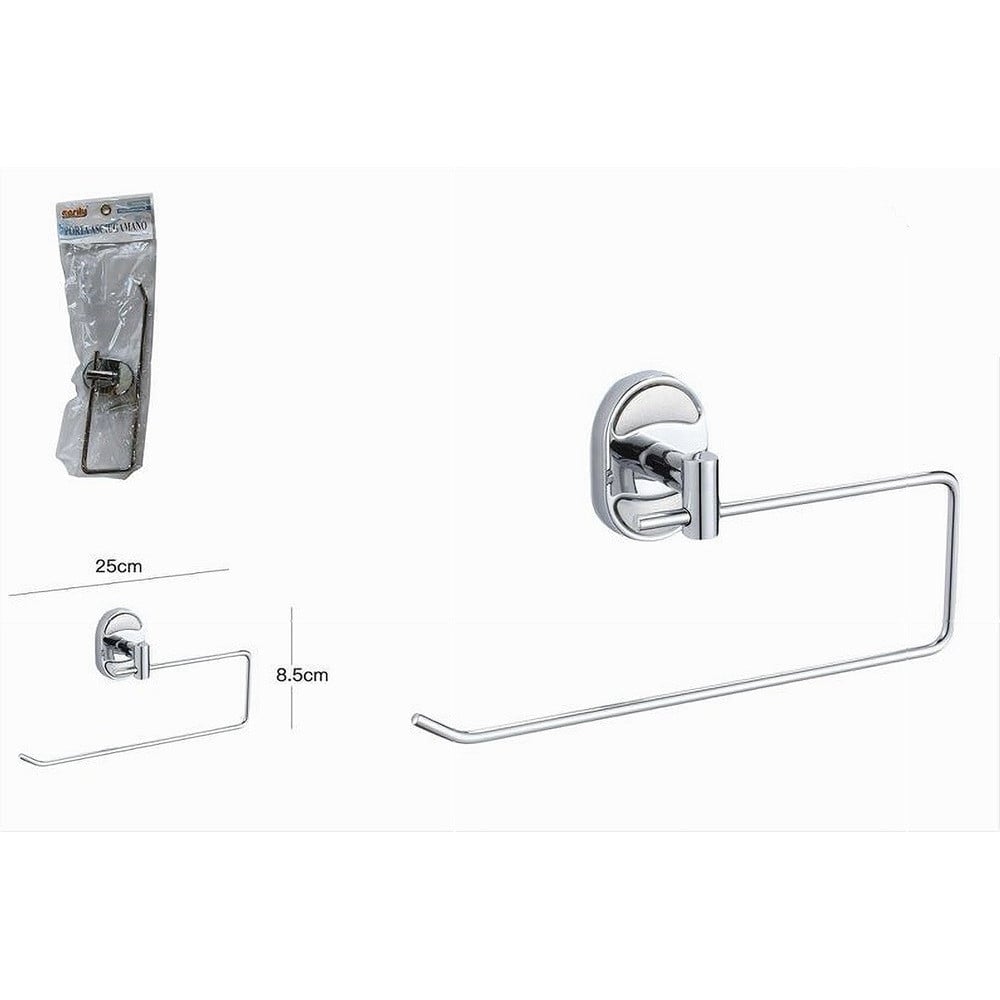 PORTA ASCIUGAMANO ASCIUGAMANI ARREDO BAGNO FISSAGGIO PARETE OVAL 52014