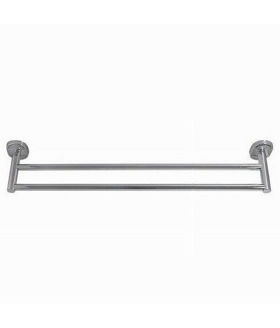 PORTASCIUGAMANI PORTA ASCIUGAMANO DOPPIO CROMATO 60CM BAGNO 52001