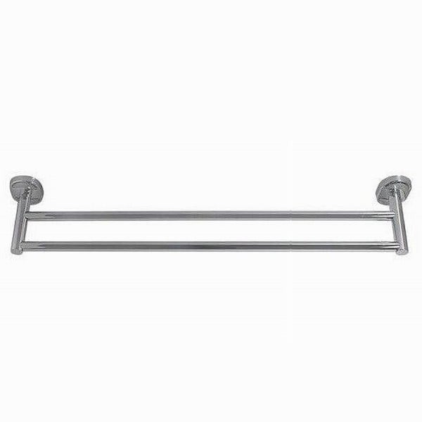 PORTASCIUGAMANI PORTA ASCIUGAMANO DOPPIO CROMATO 60CM BAGNO 52001