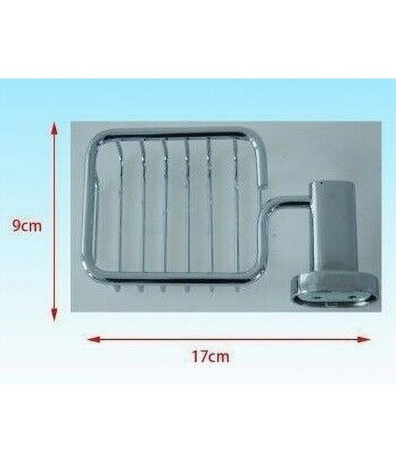 MENSOLA BAGNO DOCCIA PORTA SAPONE SAPONETTA RETTANGOLARE A MURO 52430A