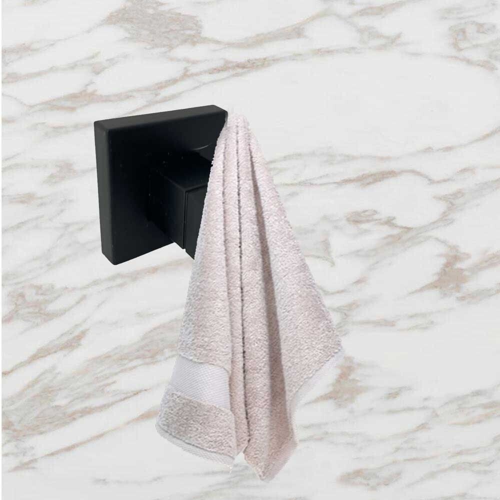 SET NERO 6PZ BAGNO PORTA ASCIUGAMANO ROTOLO BICCHIERE SPAZZOLINI 87261