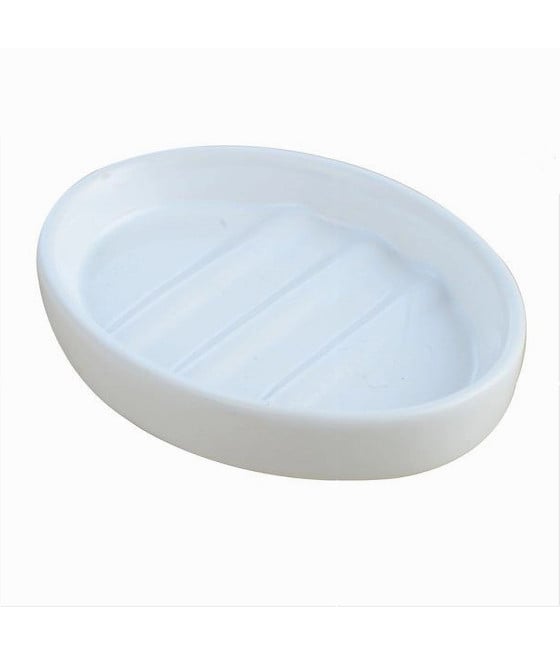 PORTASAPONE PORTA SAPONETTA IN CERAMICA BIANCA ACCESSORI BAGNO 59344