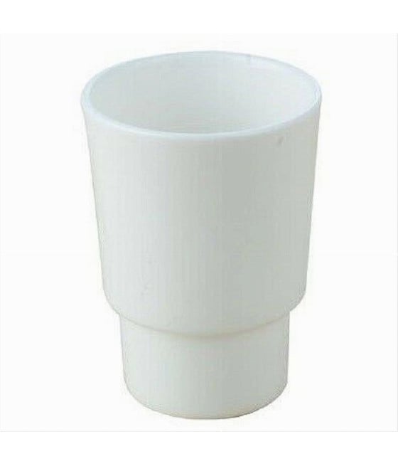 BICCHIERE RICAMBIO PORTA SPAZZOLINO IN CERAMICA BIANCA BAGNO 59346