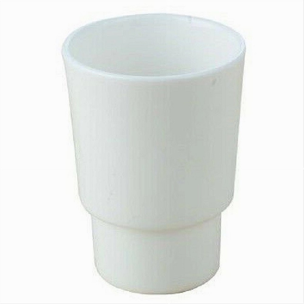 BICCHIERE RICAMBIO PORTA SPAZZOLINO IN CERAMICA BIANCA BAGNO 59346