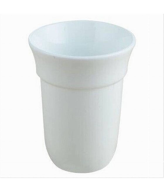 BICCHIERE RICAMBIO PORTA SCOPINO WC IN CERAMICA BIANCA BAGNO 59348