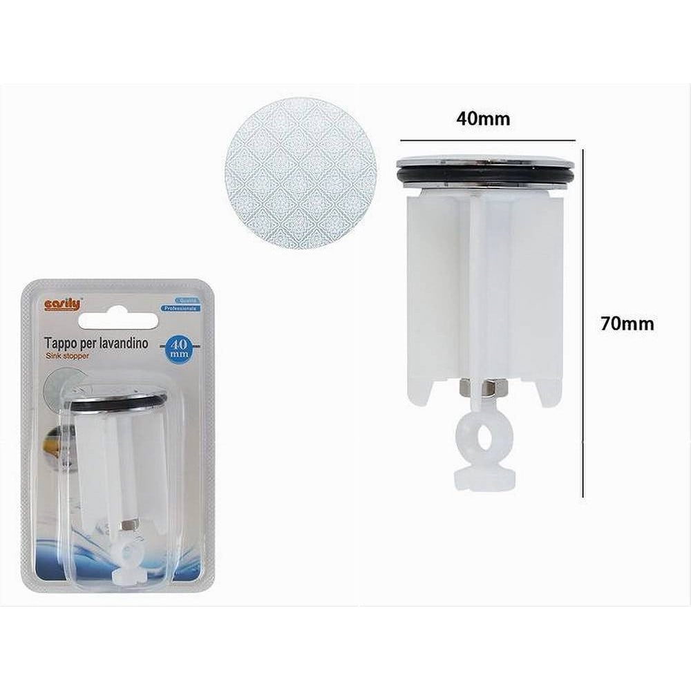 TAPPO PER LAVANDINO BAGNO LAVABO BIDET 40MM CON MOTIVO MAIOLICHE 87277