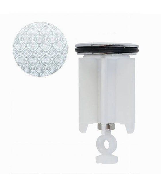 TAPPO PER LAVANDINO BAGNO LAVABO BIDET 40MM CON MOTIVO MAIOLICHE 87277