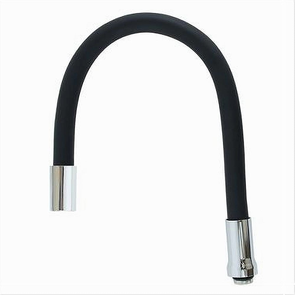 Trade Shop - Canna Ricambio Tubo Flessibile Per Rubinetto Lavello Da Cucina Nero 50 Cm 87506 -