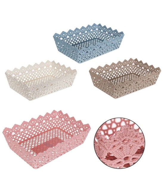 CESTINO PORTA TUTTO OGGETTI MULTIUSO PLASTICA RETTANGOLARE 79473
