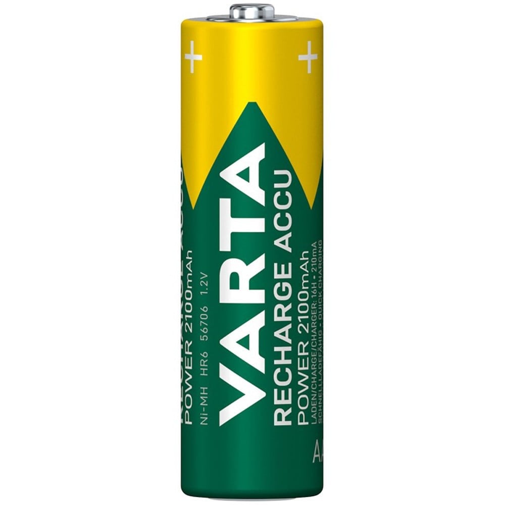 4 PILE VARTA STILO BATTERIE AA ALKALINE RICARICABILI 2100mAh NiMH HR6 1.2V ACCU