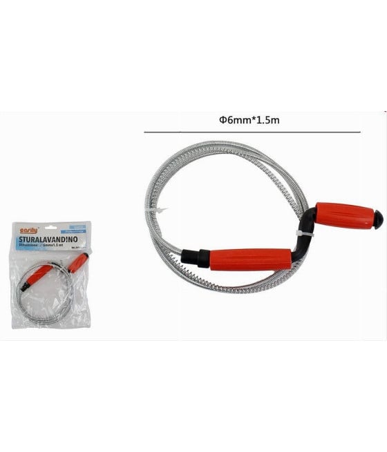 STURALAVANDINO MOLLA STURATUBI SCARICHI SPIRALE TUBI Ø6MMX1.5MT 59942