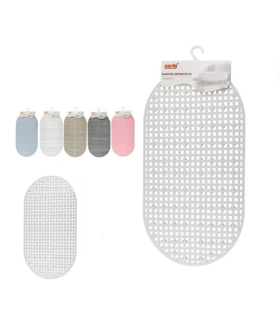 TAPPETO TAPPETINO PVC ANTISCIVOLO VASCA BAGNO DOCCIA 67 X 37 CM 59323