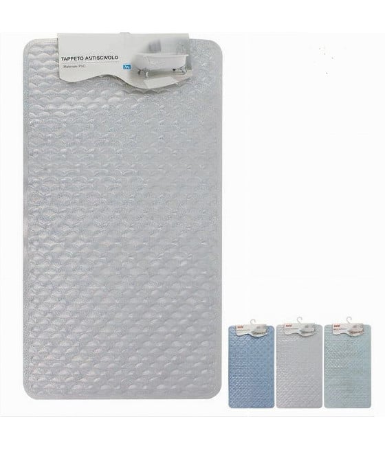 TAPPETO TAPPETINO PVC ANTISCIVOLO VASCA BAGNO DOCCIA 70 X 38 CM 59613