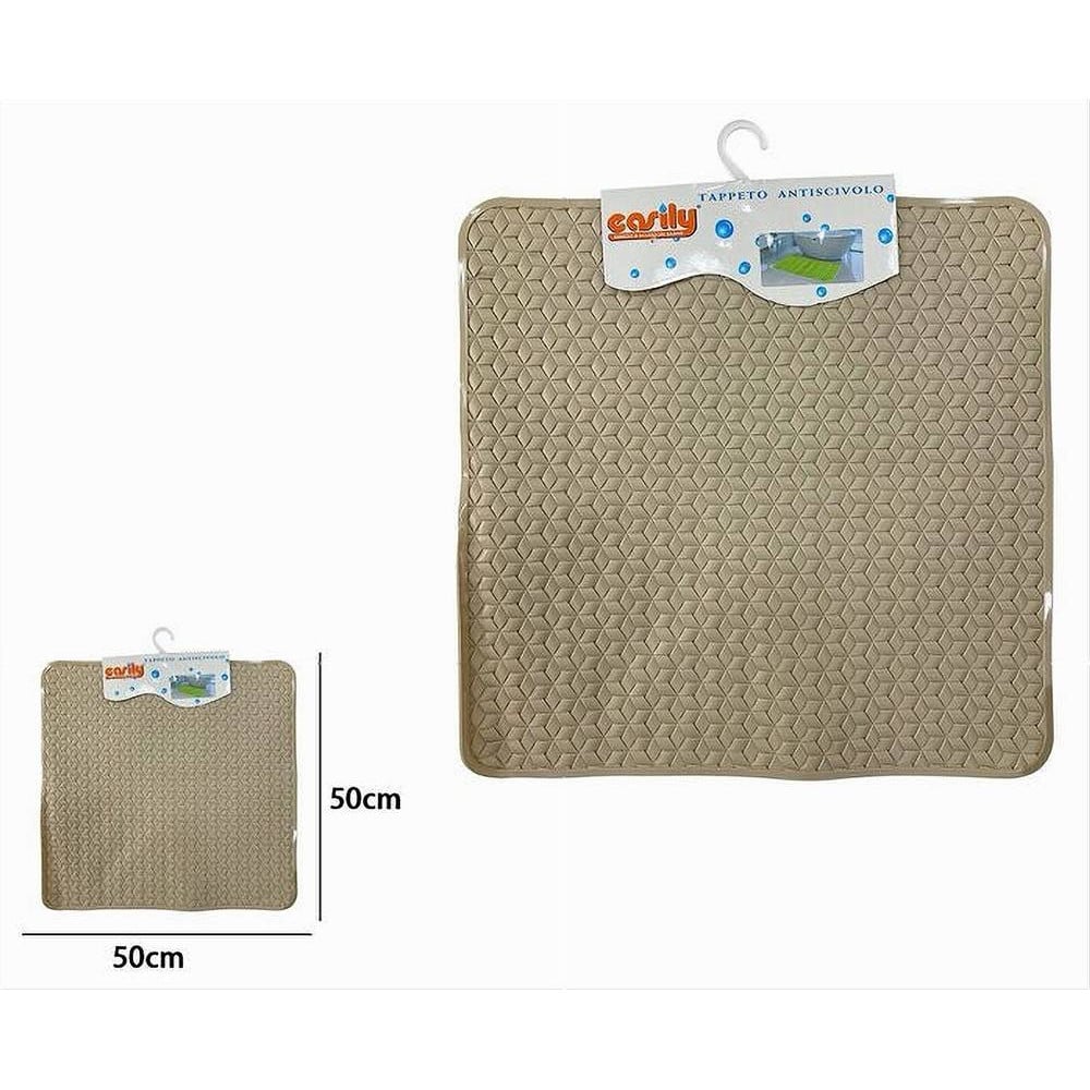 TAPPETO PVC ANTISCIVOLO PER VASCA BAGNO DOCCIA QUADRATO 50X50 CM 59317
