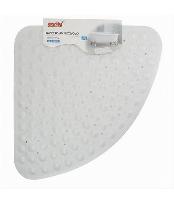 TAPPETO PVC ANTISCIVOLO TRIANGOLARE VASCA BAGNO DOCCIA 50 X 70CM 79732