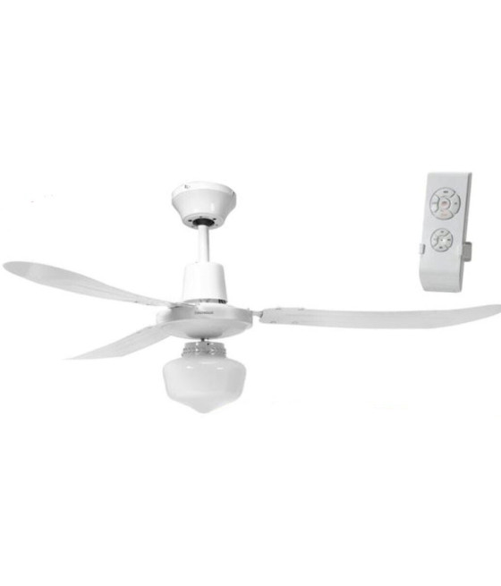 VENTILATORE DA SOFFITTO REVERSIBILE CON LAMPADARIO TELECOMANDO 70 WATT