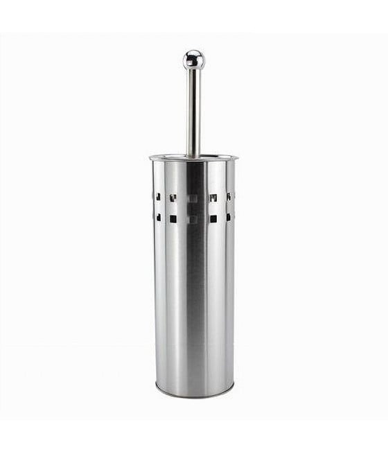 PORTASCOPINO BAGNO SPAZZOLONE WC IN ACCIAIO SATINATO DECORATO 69442