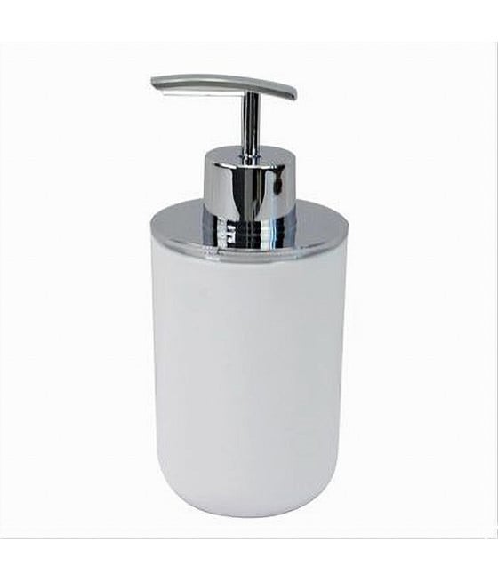 DISPENSER PORTA SAPONE LIQUIDO BIANCO SILVER ACCESSORI BAGNO 79862