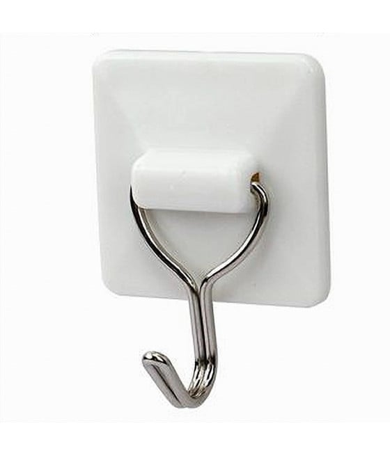 SET 3 GANCI APPENDINI ADESIVI PARETE CASA CUCINA BAGNO QUADRI 79342