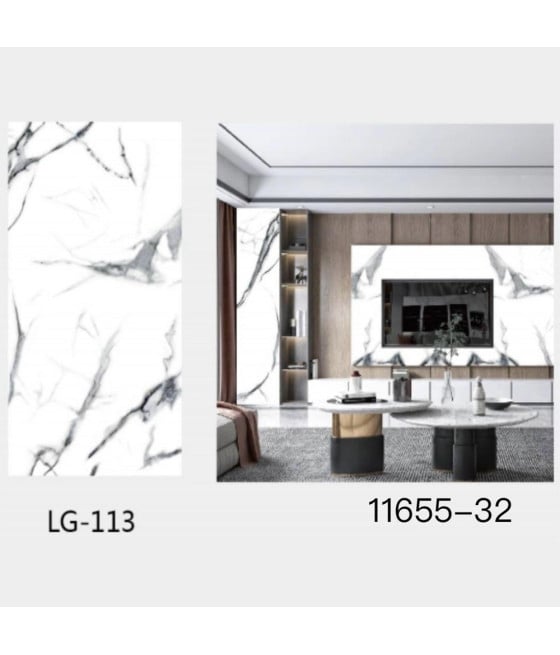 Piastrelle Adesive Pavimento PVC Marmo Grigio - 60x30 Cm, Spessore 1,5 Mm, Impermeabili, 24 Pezzi