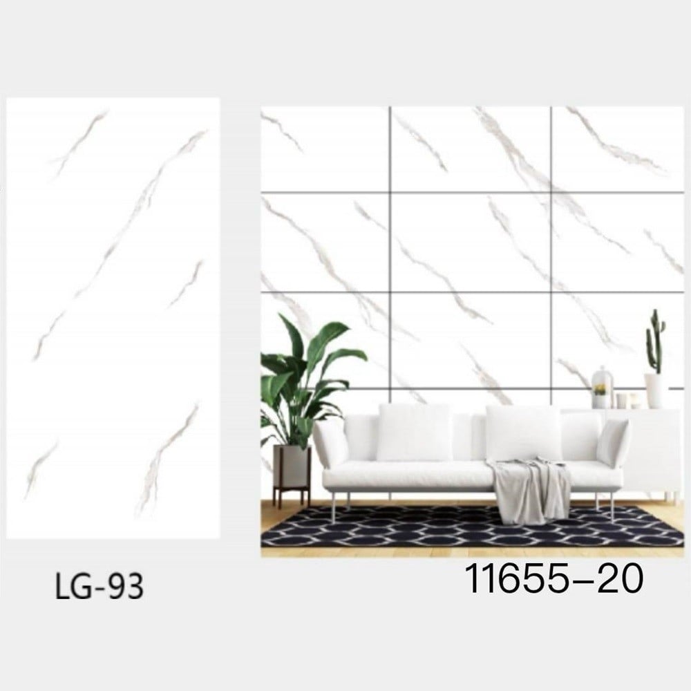 PANNELLO ADESIVO EFFETTO MARMO BIANCO STRIATURE PARETI 300X60CM STANZA