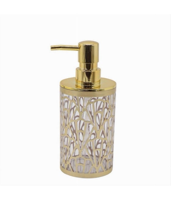 DISPENSER PER SAPONE LIQUIDO ACCESSORIO BAGNO ORO CONTEMPORANEO 59097