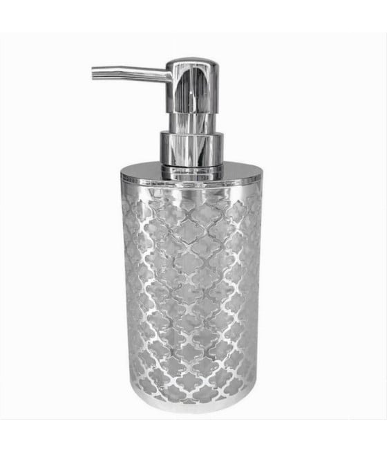 DISPENSER SAPONE LIQUIDO ACCESSORIO BAGNO ARGENTO STILE BAROCCO 59106