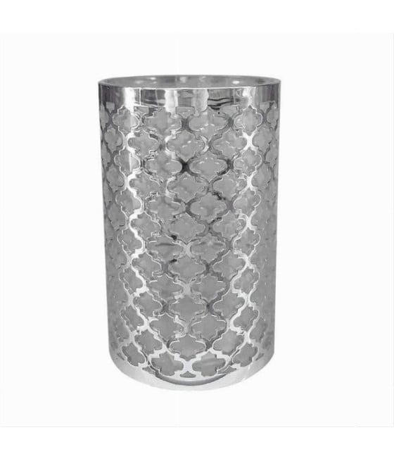 BICCHIERE PORTA SPAZZOLINI ACCESSORI BAGNO ARGENTO STILE BAROCCO 59107