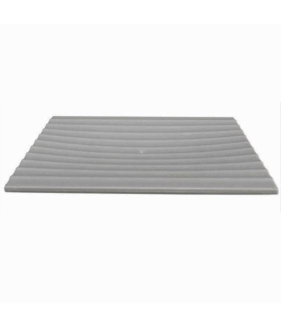 PIATTO PIATTINO PORTASAPONE SAPONETTA BAGNO GRIGIO DECORO PLISSÈ 59091