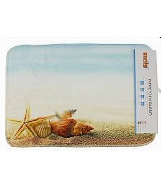 3PZ TAPPETO TAPPETINI TESSUTO BAGNO ANTISCIVOLO FANTASIA MARINA 79444