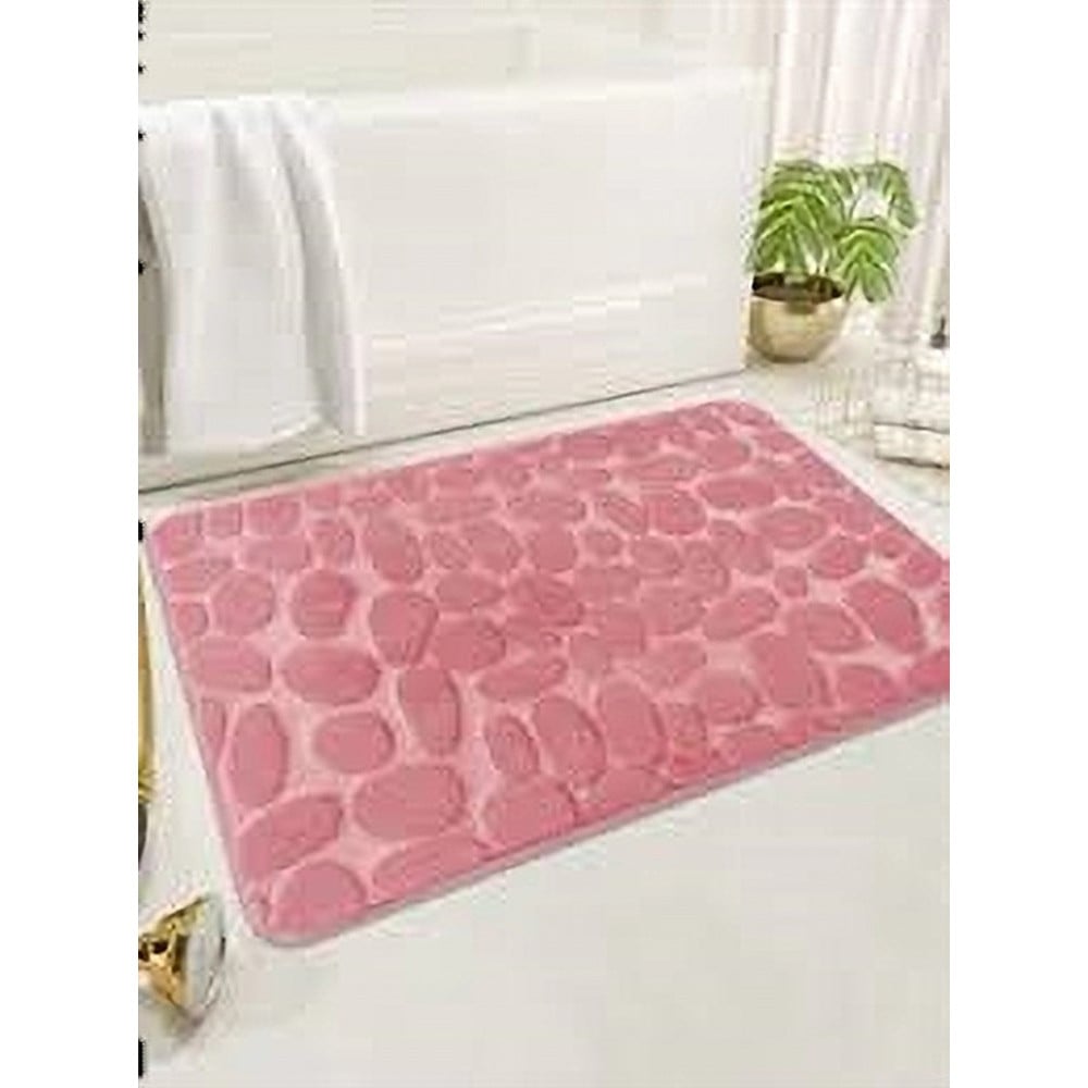 TAPPETO TESSUTO ARREDO BAGNO ANTISCIVOLO 50X80CM EFFETTO SASSI 79449