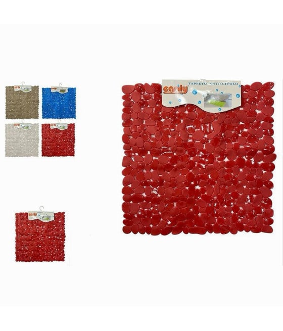 TAPPETO PVC ANTISCIVOLO PER VASCA BAGNO DOCCIA QUADRATO 50X50 CM 59320