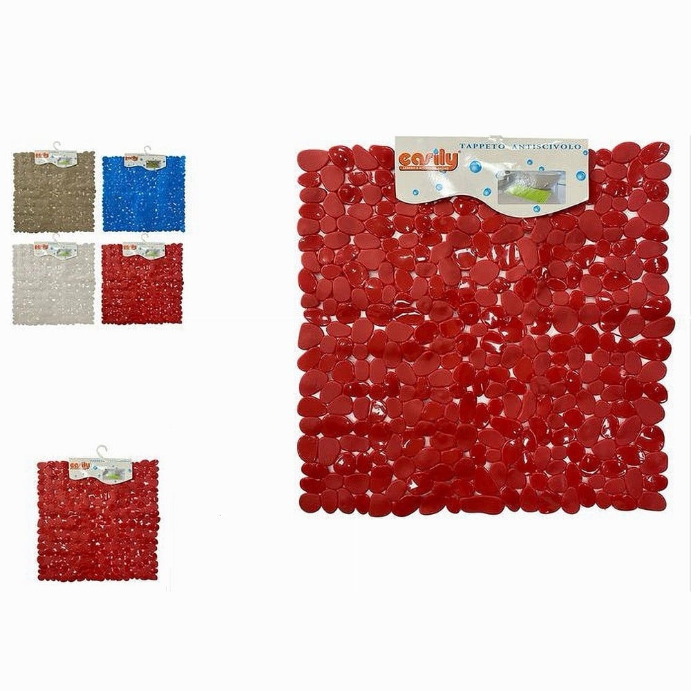 TAPPETO PVC ANTISCIVOLO PER VASCA BAGNO DOCCIA QUADRATO 50X50 CM 59320