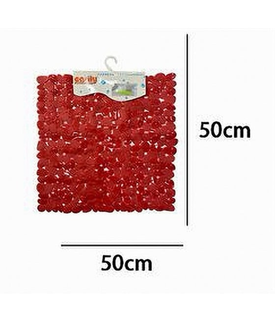 TAPPETO PVC ANTISCIVOLO PER VASCA BAGNO DOCCIA QUADRATO 50X50 CM 59320