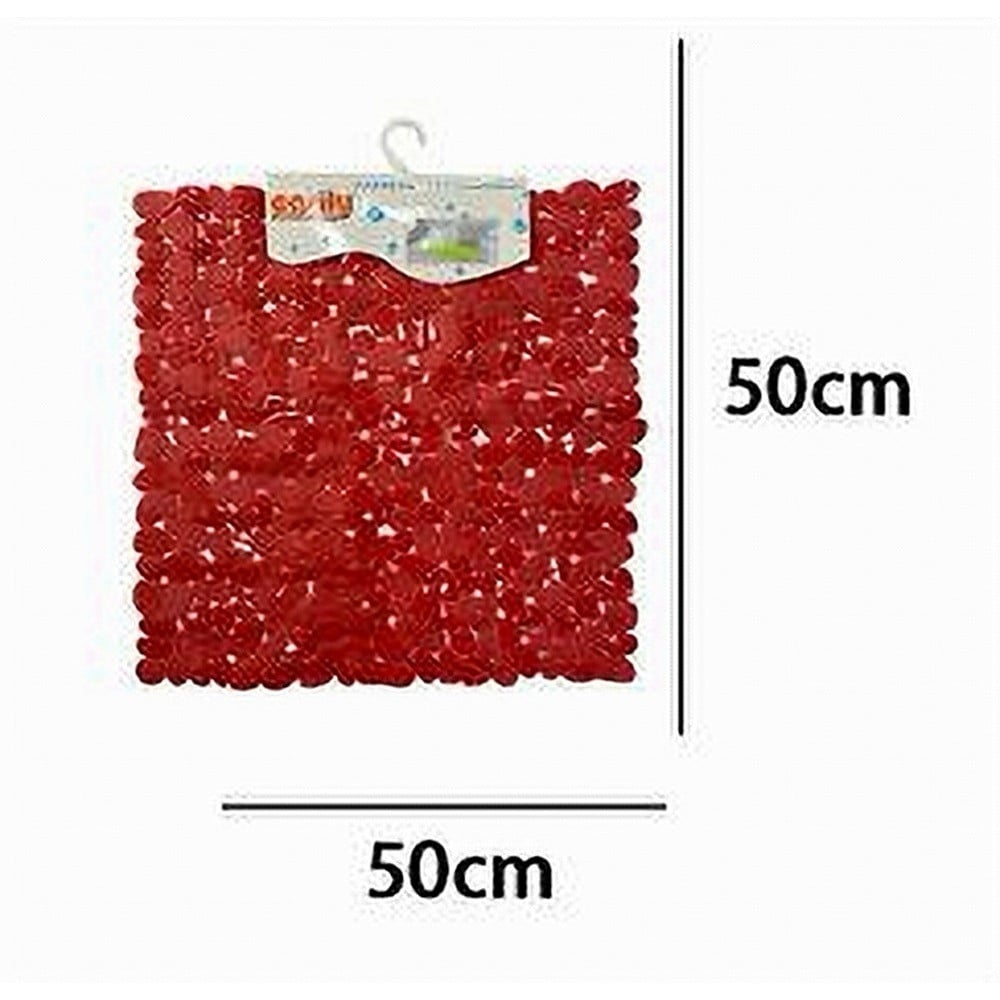 TAPPETO PVC ANTISCIVOLO PER VASCA BAGNO DOCCIA QUADRATO 50X50 CM 59320