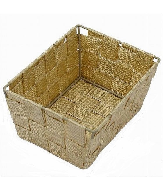 PORTAOGGETTI MULTIUSO ORGANIZER BAGNO CAMERA CUCINA TESUTO BEIGE 79009