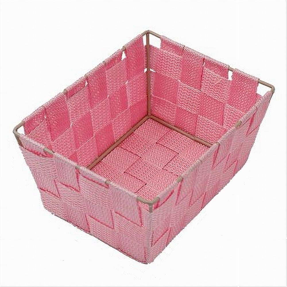PORTAOGGETTI ORGANIZER MULTIUSO BAGNO CAMERA CUCINA TESSUTO ROSA 79011