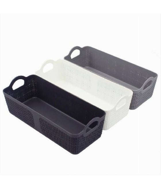 CESTINO PORTA OGGETTI ORGANIZER RETTANGOLARE CESTO BAGNO CASA 79461