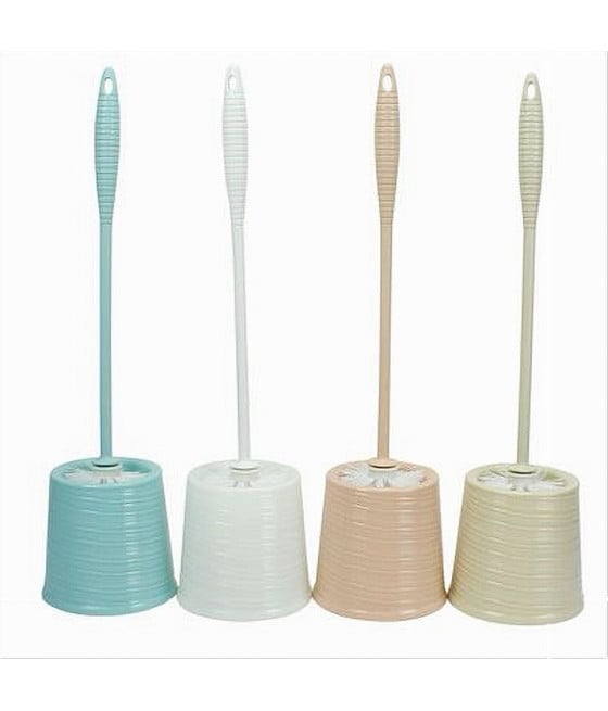 PORTASCOPINO ROTONDO COLORATO RIGATO PER BAGNO WC CON SCOPINO 79300