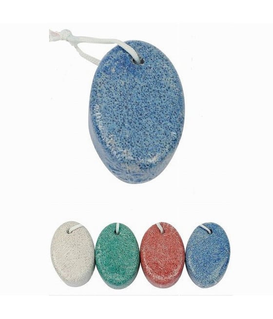 SET 3 PZ PIETRA POMICE OVALE COLORATA NATURALE CURA PIEDI CALLI 79288