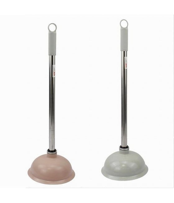 STURALAVANDINO SCARICO WC CON MANICO CROMATO VENTOSA IN GOMMA 10120