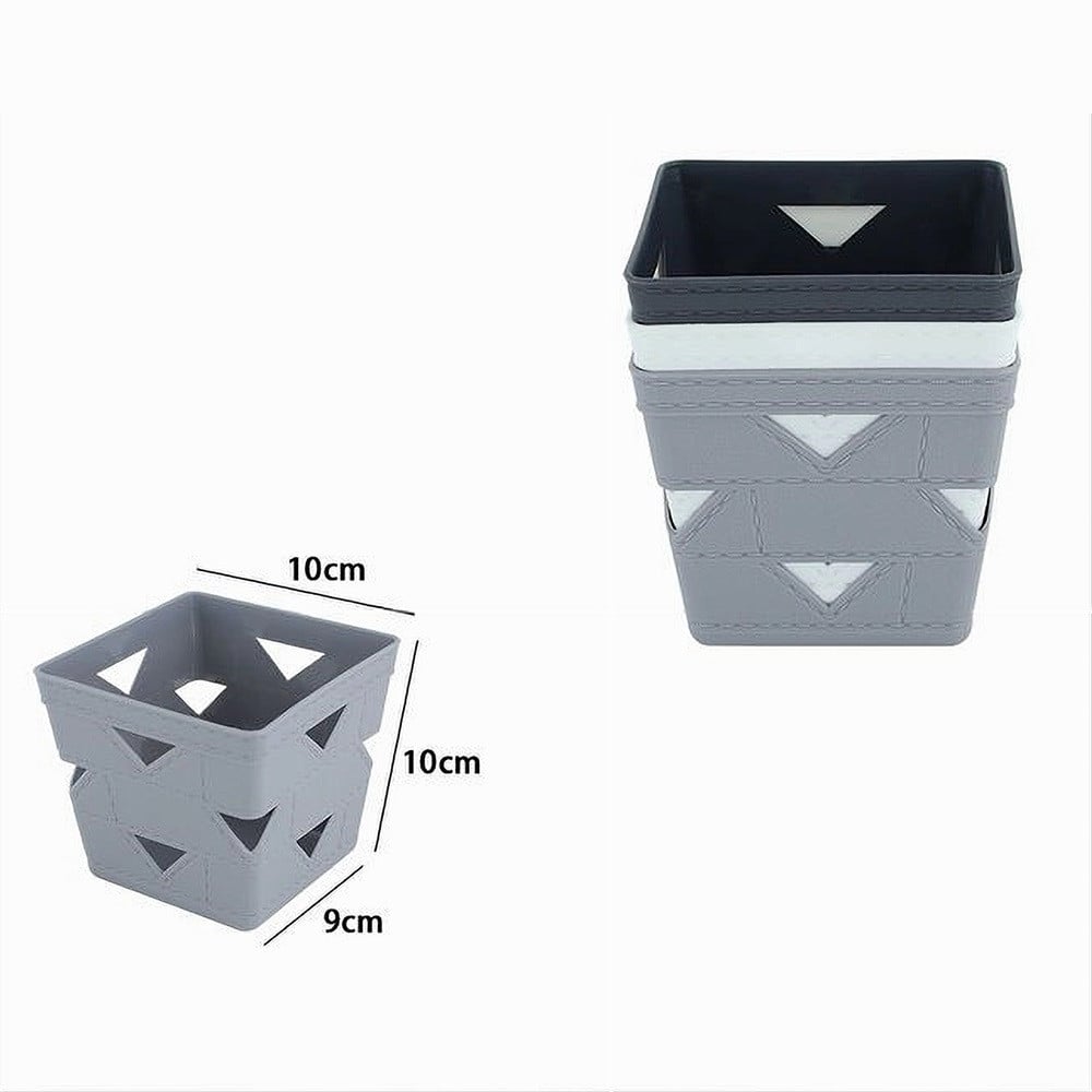 SET 3PZ CESTO CESTINO PORTA TUTTO OGGETTI ORGANIZZATORE QUADRATO 10712