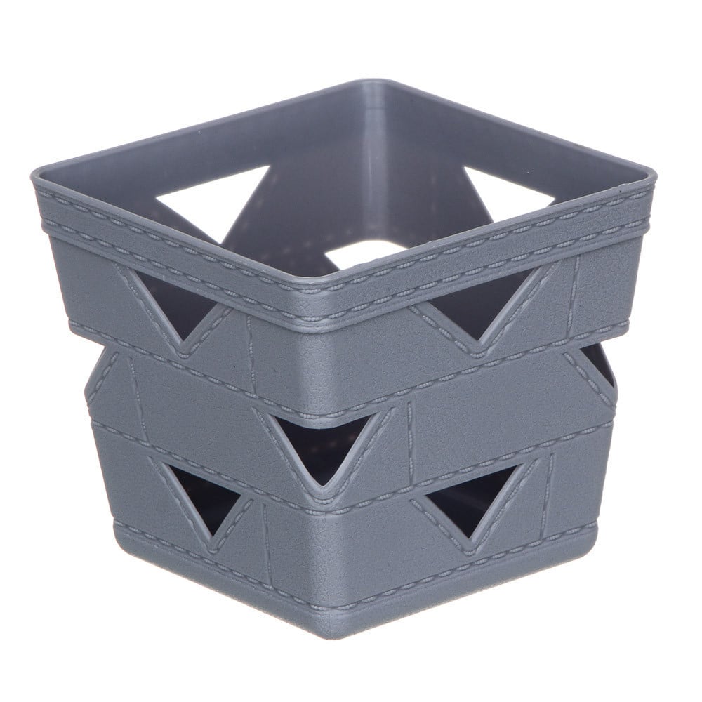 SET 3PZ CESTO CESTINO PORTA TUTTO OGGETTI ORGANIZZATORE QUADRATO 10712